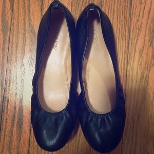 JCrew leather flats
